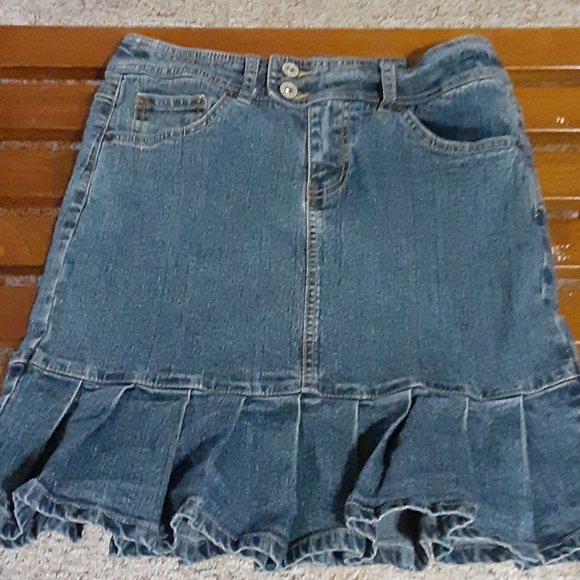 blue jean skirts for juniors
